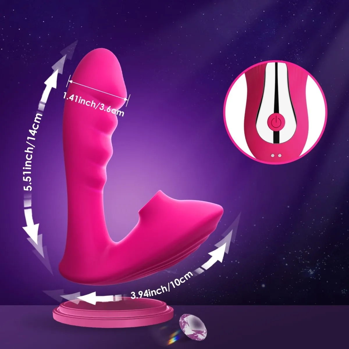 10 Sucking Modes G-Spot Stimulation Wearable Sucking Vibrator