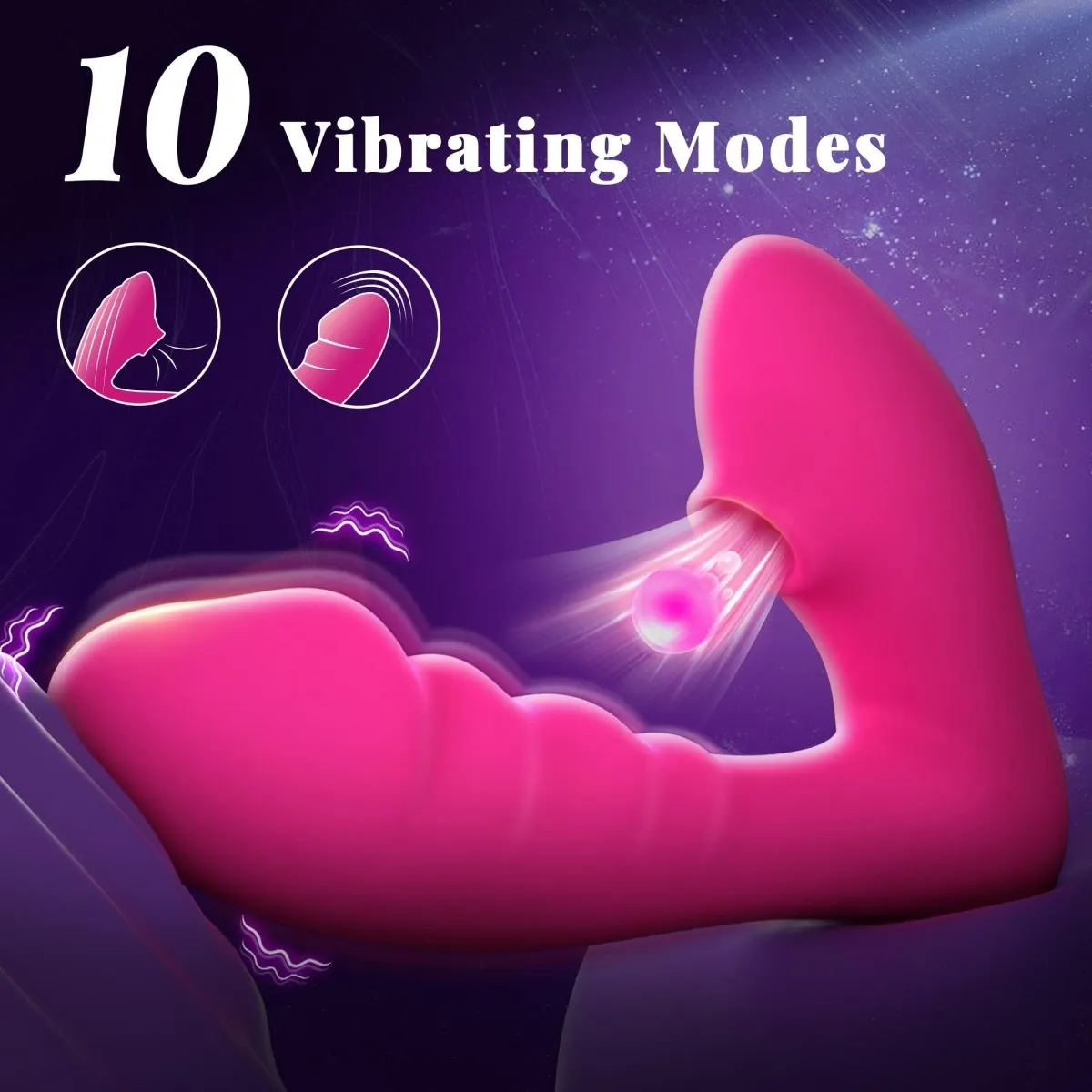 10 Sucking Modes G-Spot Stimulation Wearable Sucking Vibrator