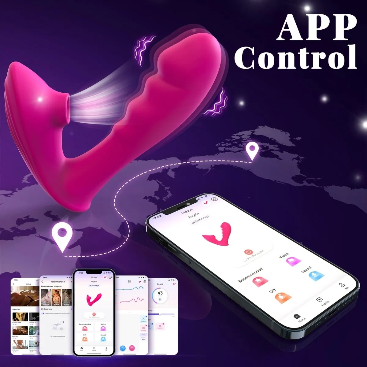 10 Sucking Modes G-Spot Stimulation Wearable Sucking Vibrator