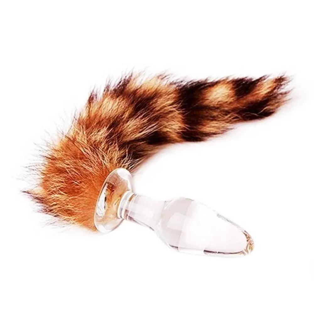 11 Raccoon Tail Plug 3 Colors Glass