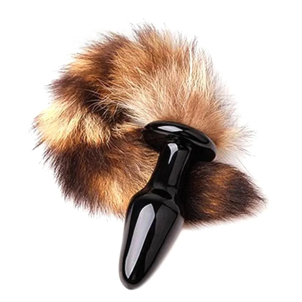 11 Raccoon Tail Plug 3 Colors Glass