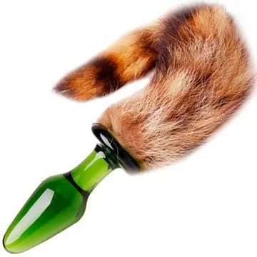 11 Raccoon Tail Plug 3 Colors Glass