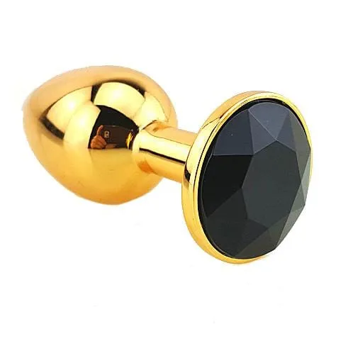 12 Colors Jeweled 3 Golden Metal Plug
