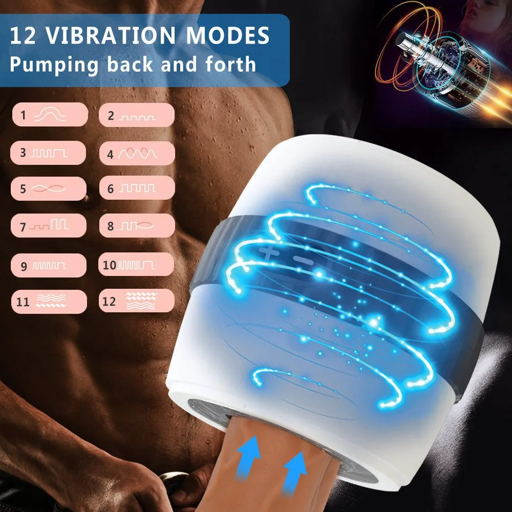 12 Mode Vibration Bottle Automatic Penis Trainer Electric Massage Exerciser Toys