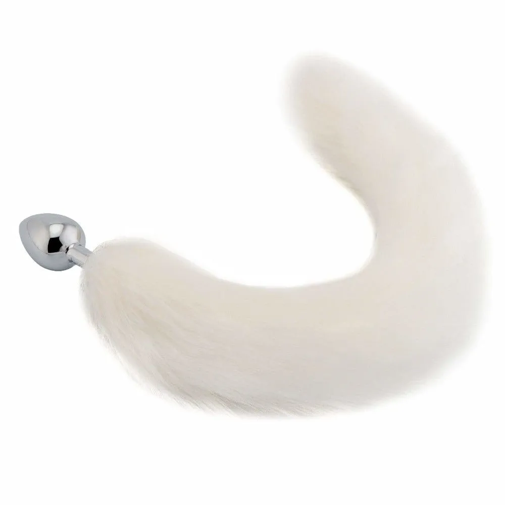 14 - 15 Pink Fox Tail Metal Plug