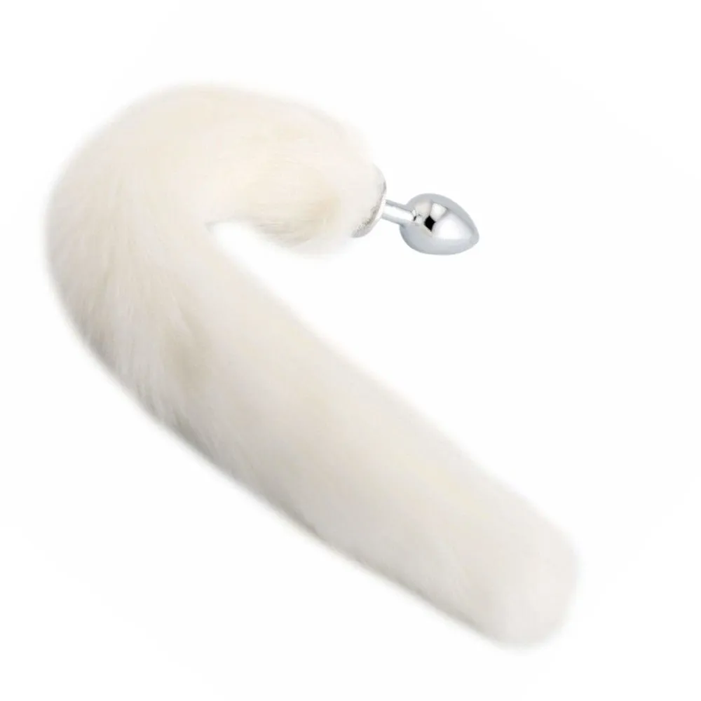 14 - 15 Pink Fox Tail Metal Plug