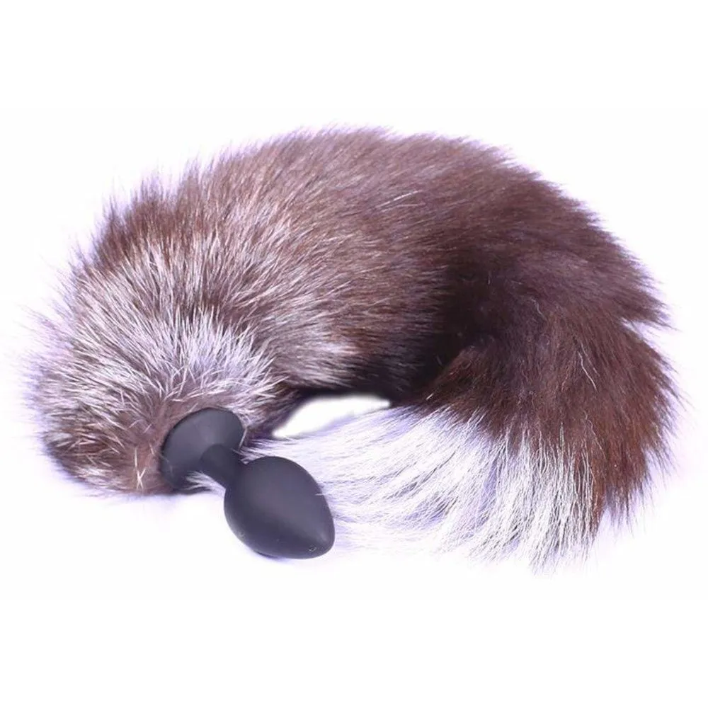 14 - 16 Black Cat Tail Stainless Steel Plug