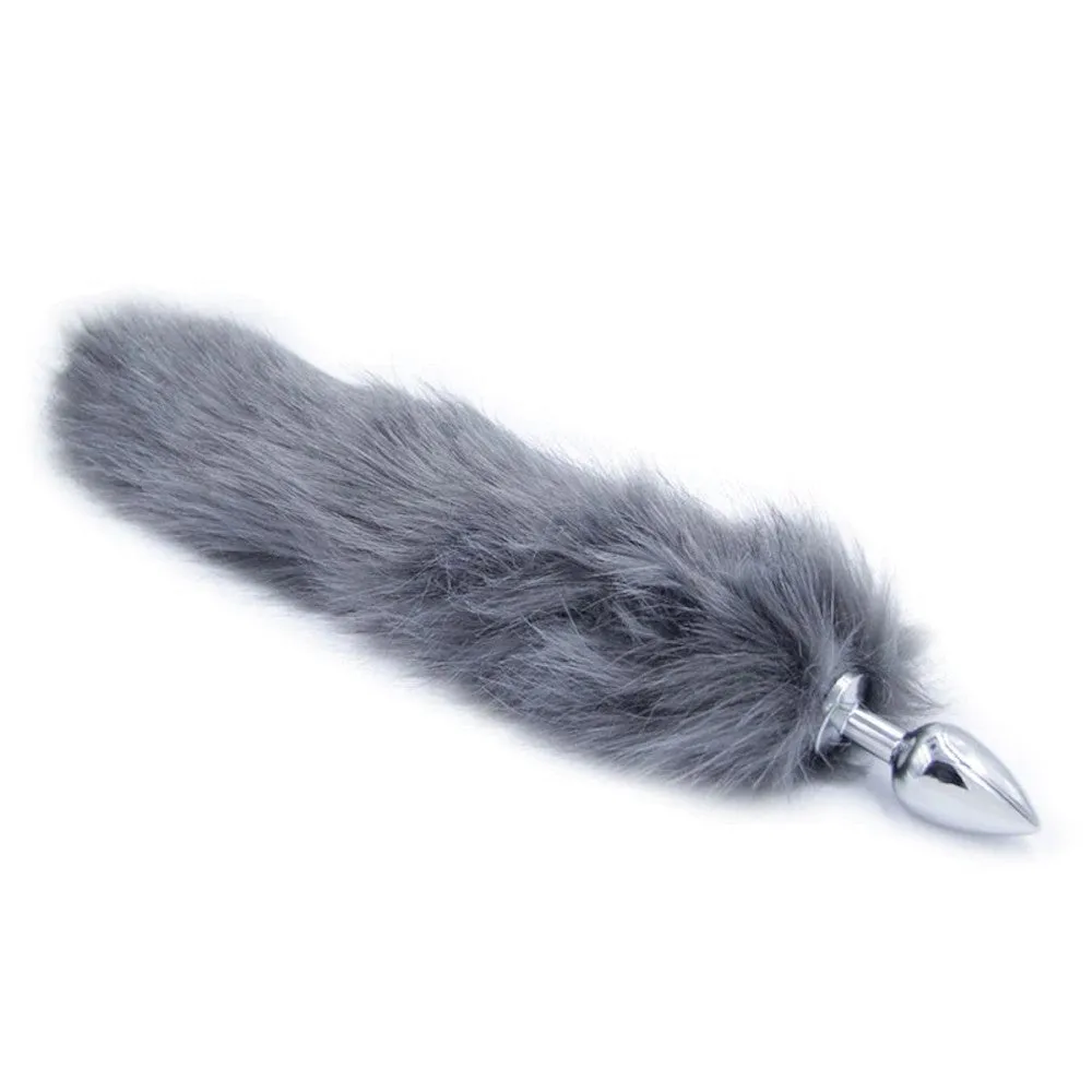 14 6 Colors Fox Tail Metal Plug