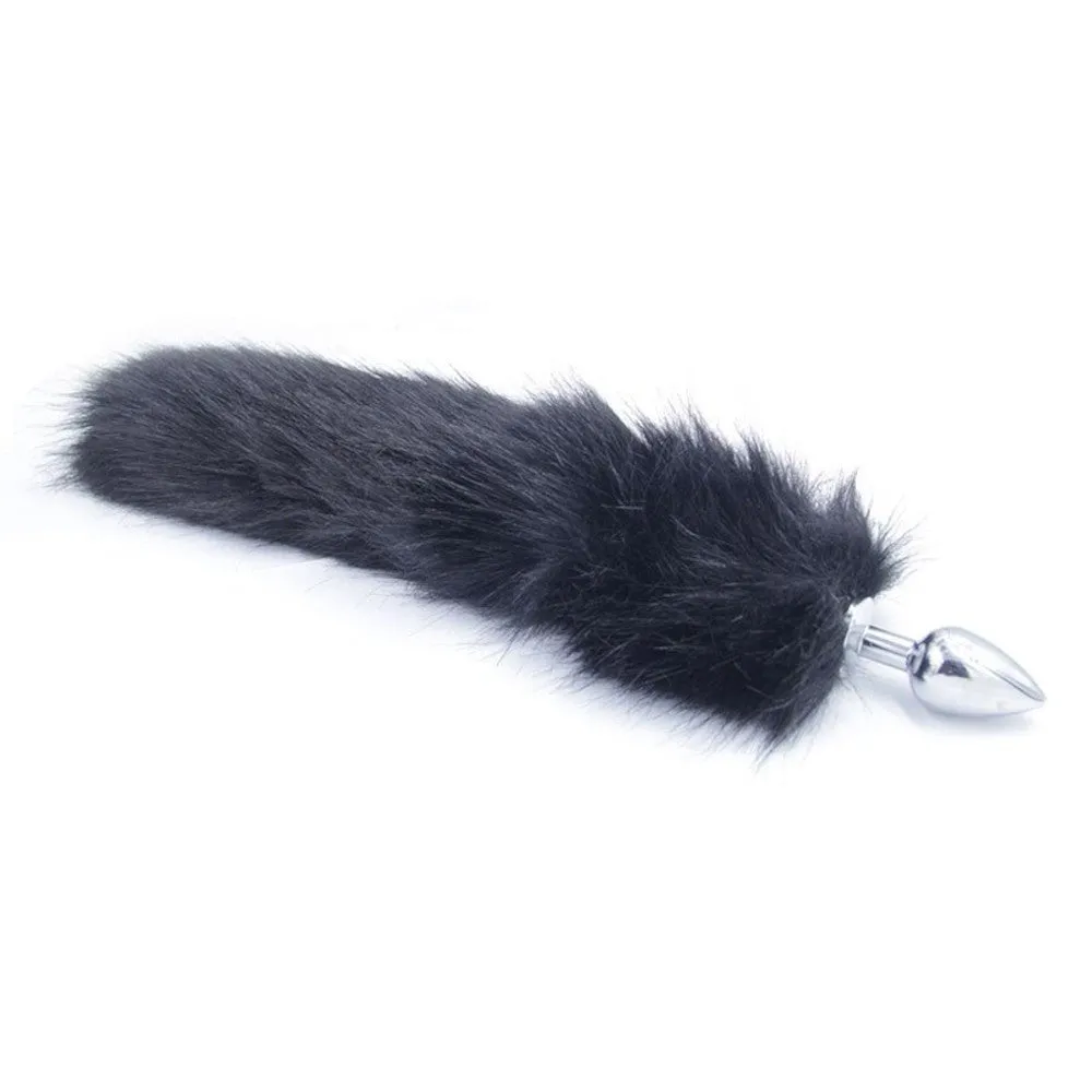 14 6 Colors Fox Tail Metal Plug