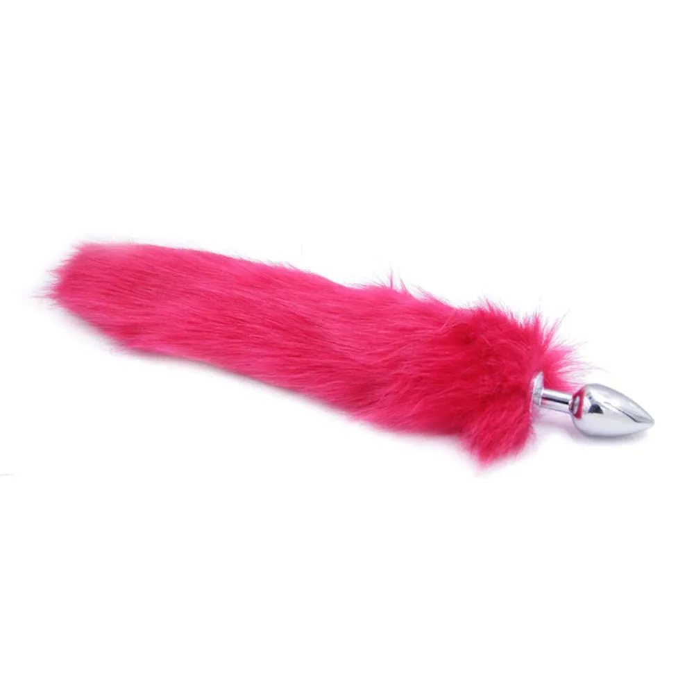 14 6 Colors Fox Tail Metal Plug