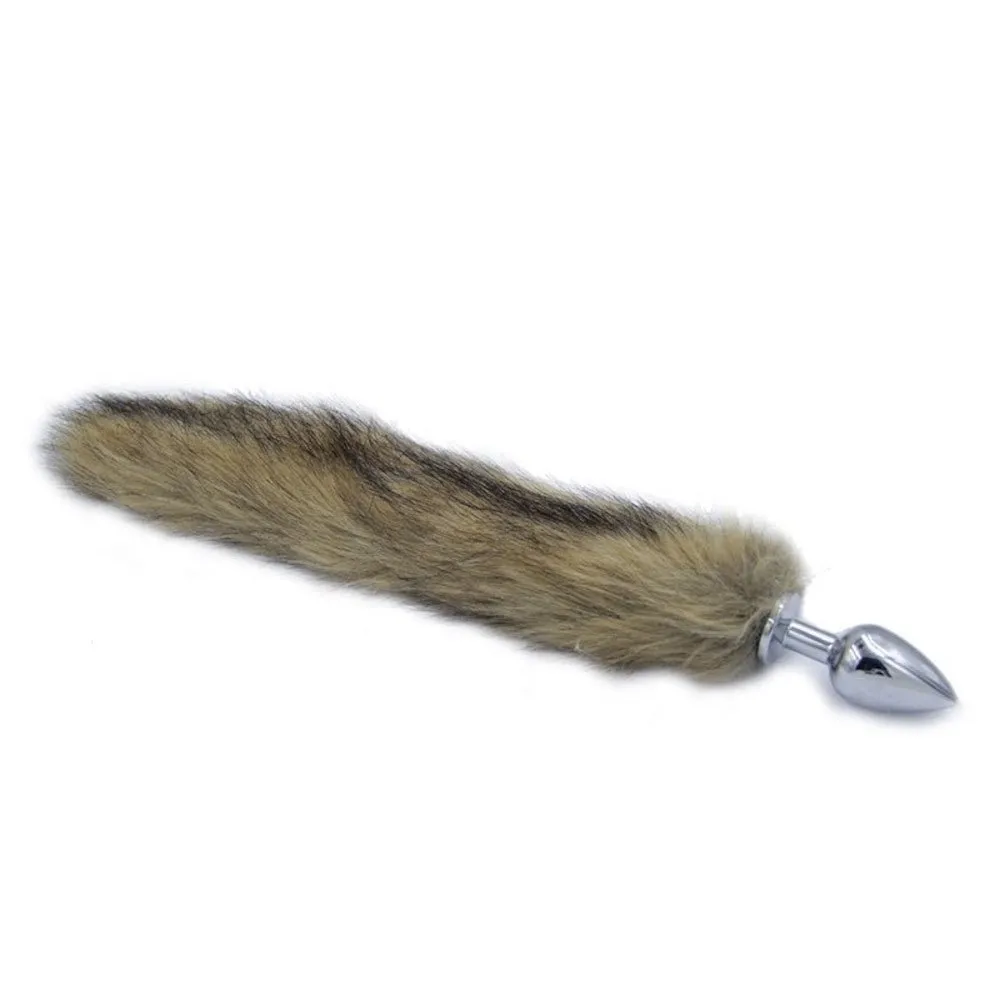 14 6 Colors Fox Tail Metal Plug
