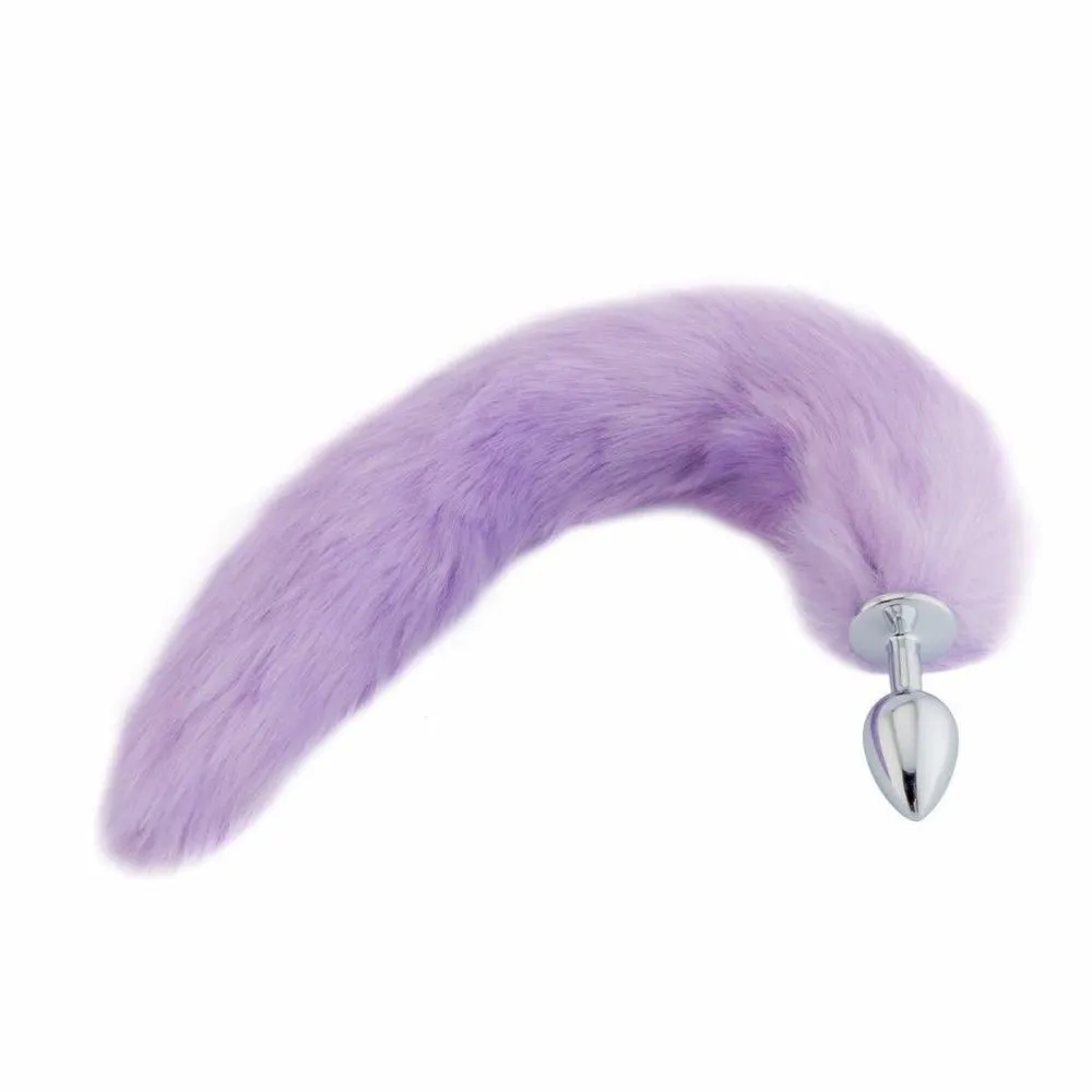 14 Purple Cat Tail Metal Plug