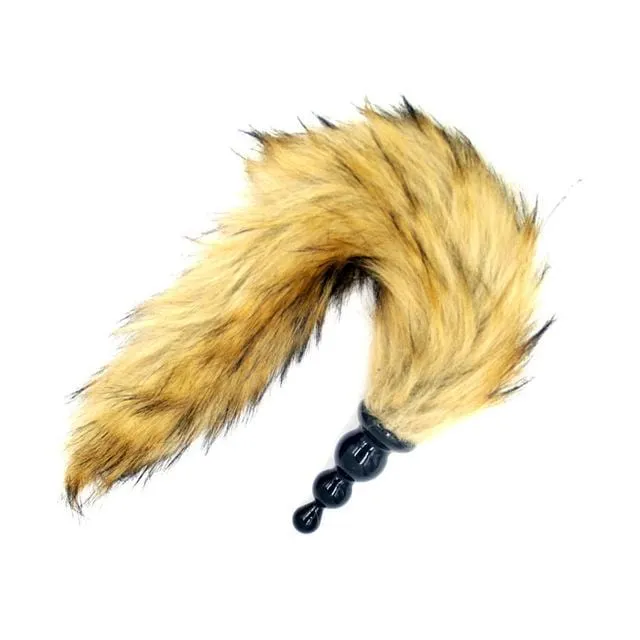 14 Yellow Fox Tail with Silicone Plug