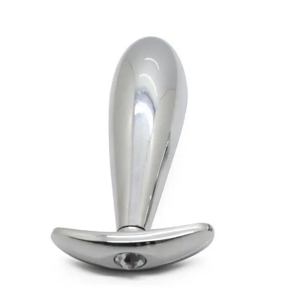 2.7 and 3.9 Stylish Jeweled Silver Plug