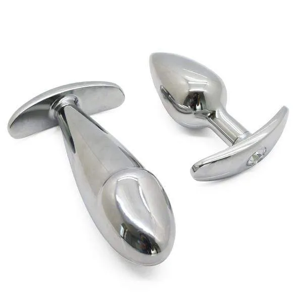 2.7 and 3.9 Stylish Jeweled Silver Plug