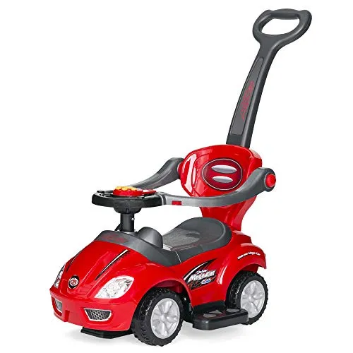 3-in-1 Deluxe Mega Push Ride on Car