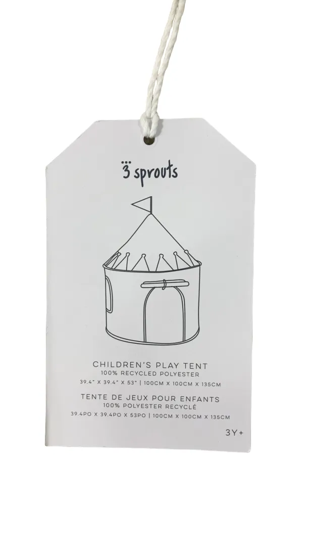 3 Sprouts Play Tent, Beige
