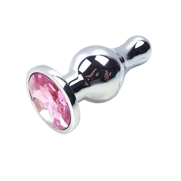 8 Colors Jeweled 3 Metal Plug