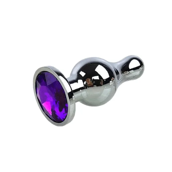 8 Colors Jeweled 3 Metal Plug