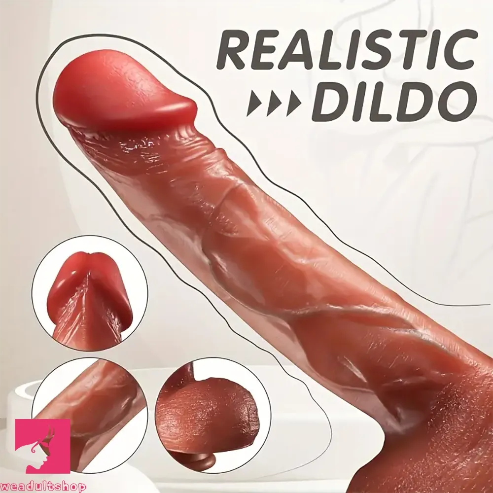 8.6in Remote Control Dildo With Electric Thrusting Heating Vibration Cock