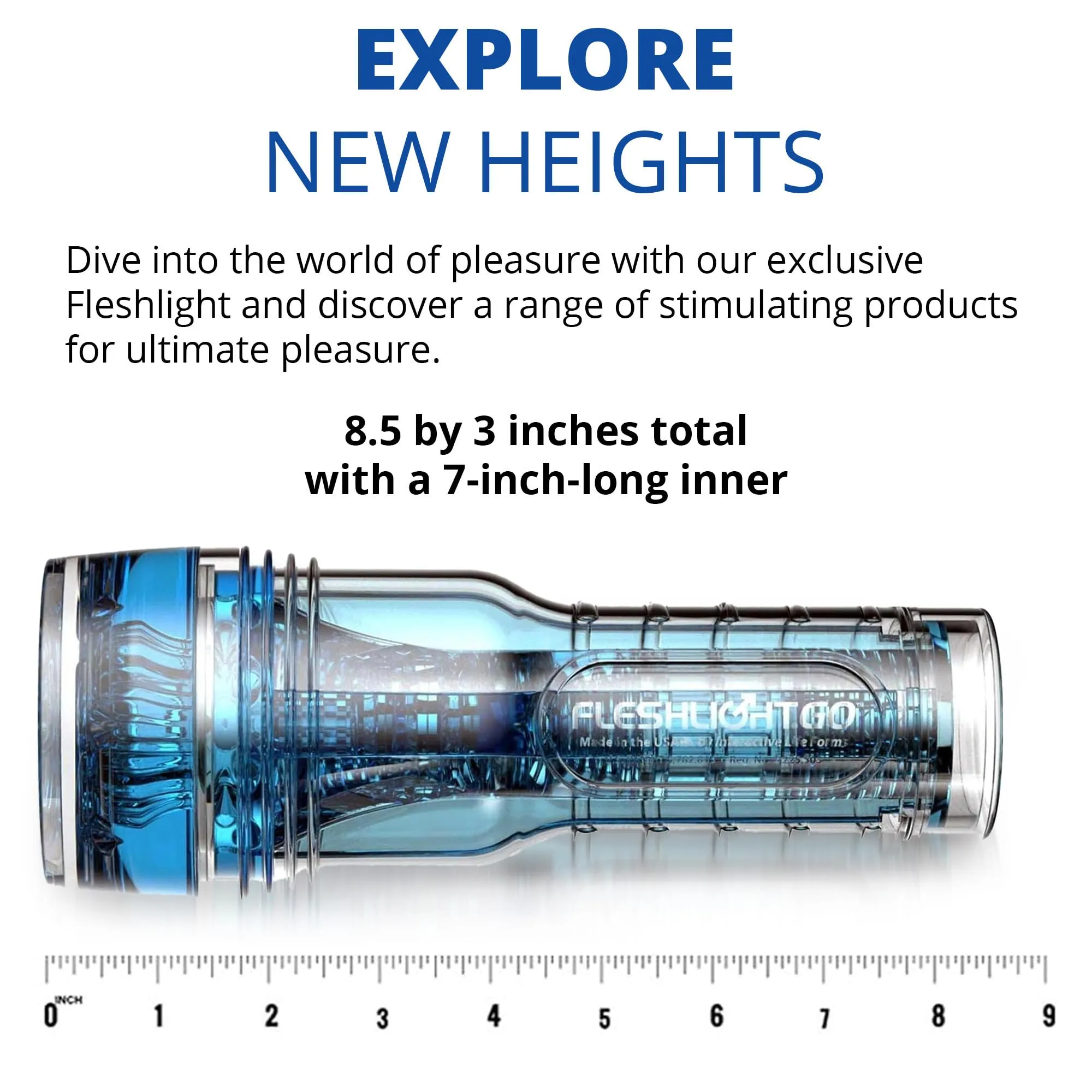 Adamandeve Trainer by Fleshlight - Electric Pocket Pussy with Intensity Chambers - 8.5 Jelly Silicone