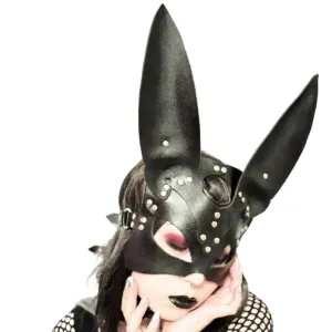 Adjustable Faux leather Blindfolds with Ear