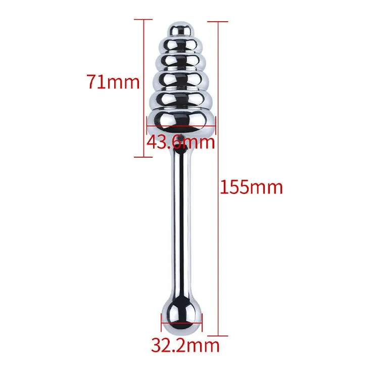 Aluminum Grip Anal Plug Erotic