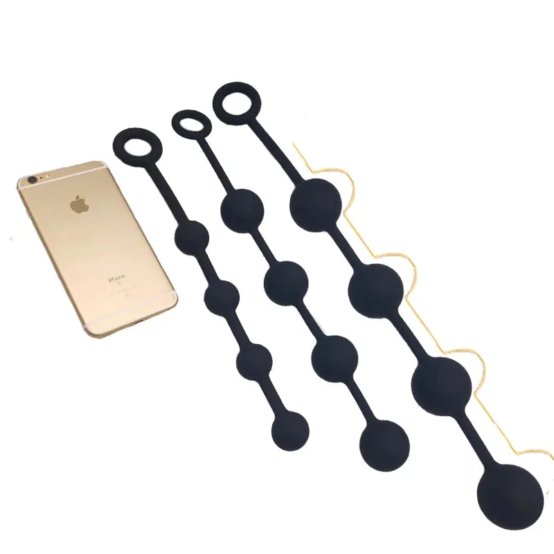 Anal Beads Butt Plug - Silicone Balls Vagina Anal Sex Toy for Women Men BDSM Games
