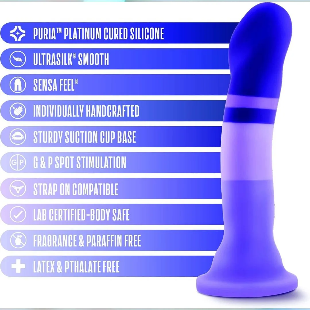 Avant D2 6 Non-Porous Silicone Dildo - Purple Rain