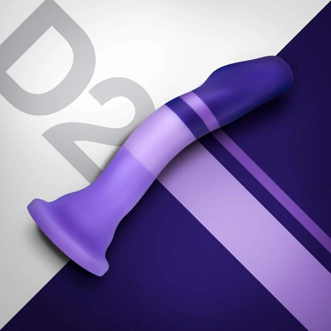 Avant D2 6 Non-Porous Silicone Dildo - Purple Rain