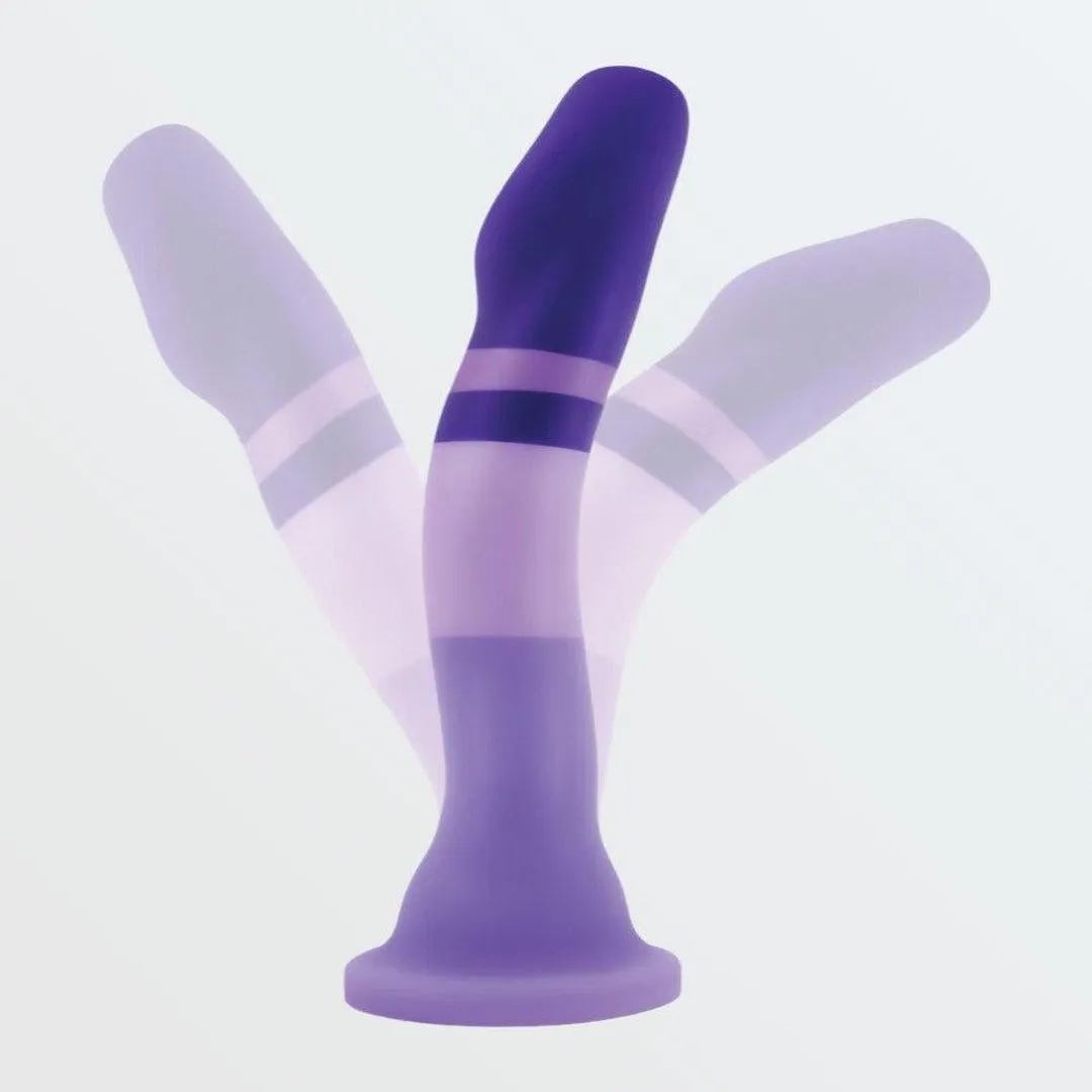 Avant D2 6 Non-Porous Silicone Dildo - Purple Rain