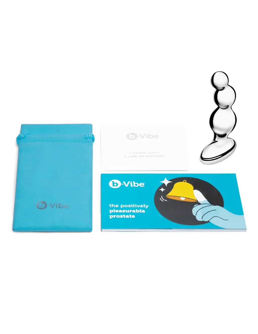 B-Vibe Stainless Steel Anal Beads