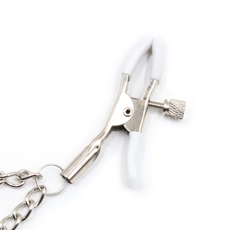 Being Fetish | Nipple Clamps With Spikes Chain | Adjustable