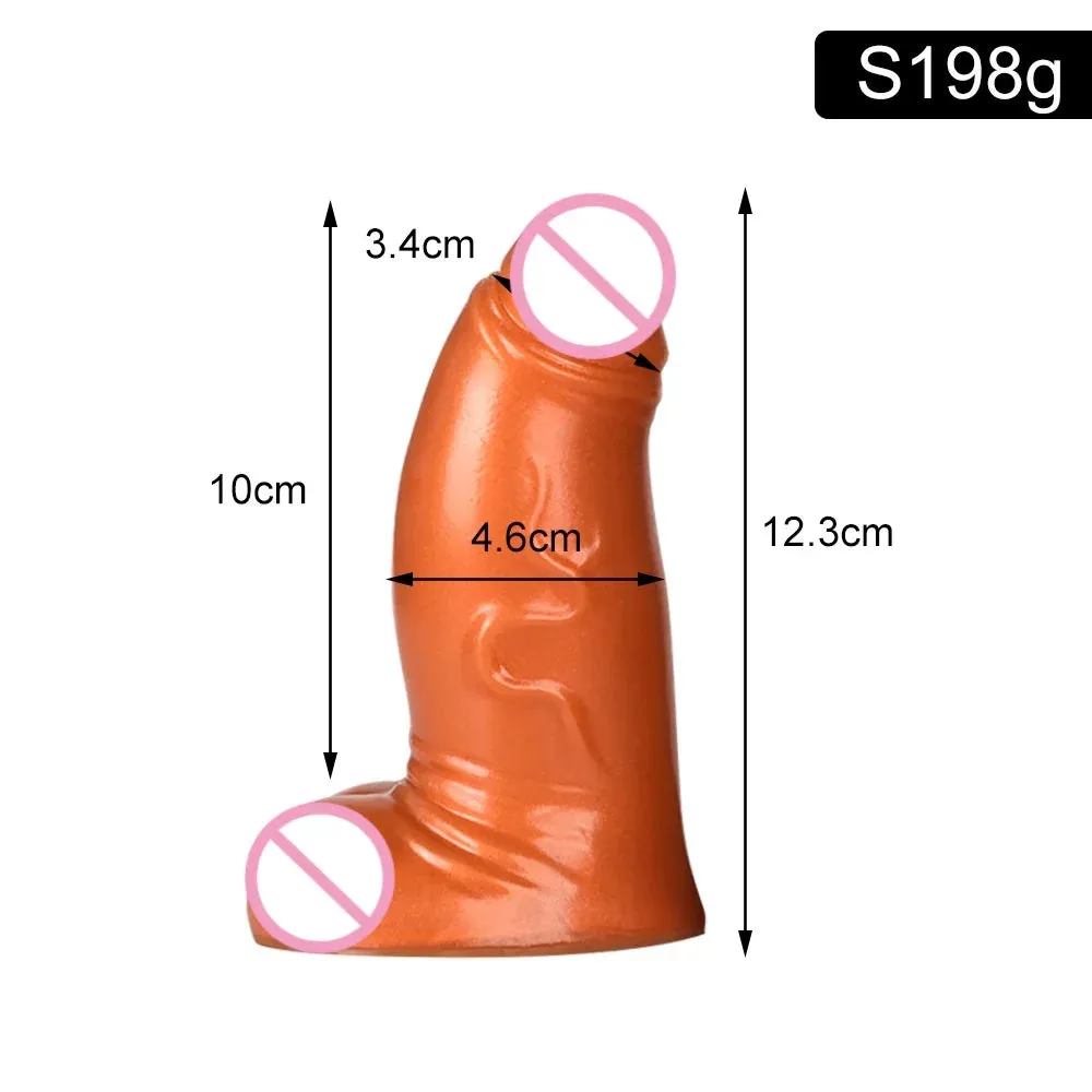 Big Girth Anal Dildo Butt Plug - Huge Silicone Realistic Dildos Male Female Sex Toys
