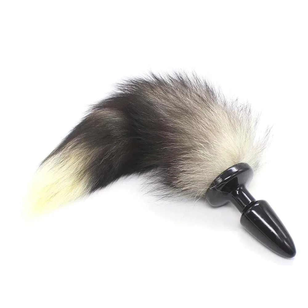 Black Cat Tail Black Silicone Plug