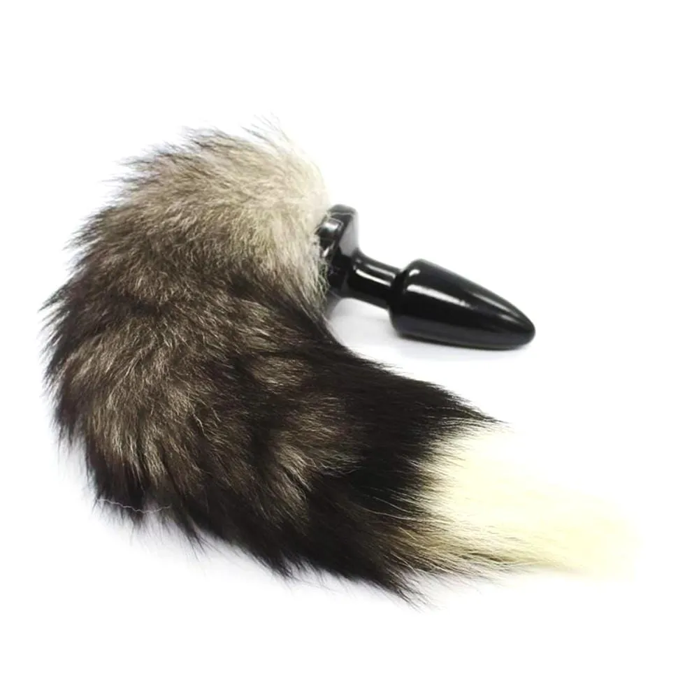 Black Cat Tail Black Silicone Plug
