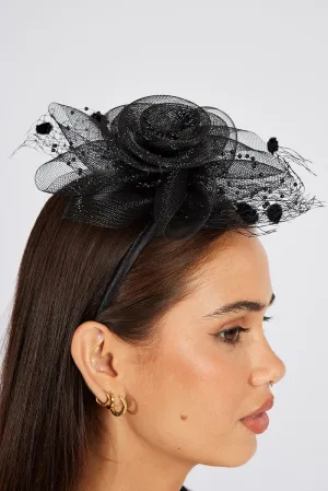 Black Fascinator Occasion Statement Headband