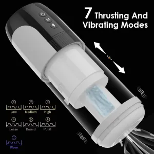 Blowjob Adult Stroker Male Masturbator - Automatic Thrusting Sucking Penis Masturbation Machine