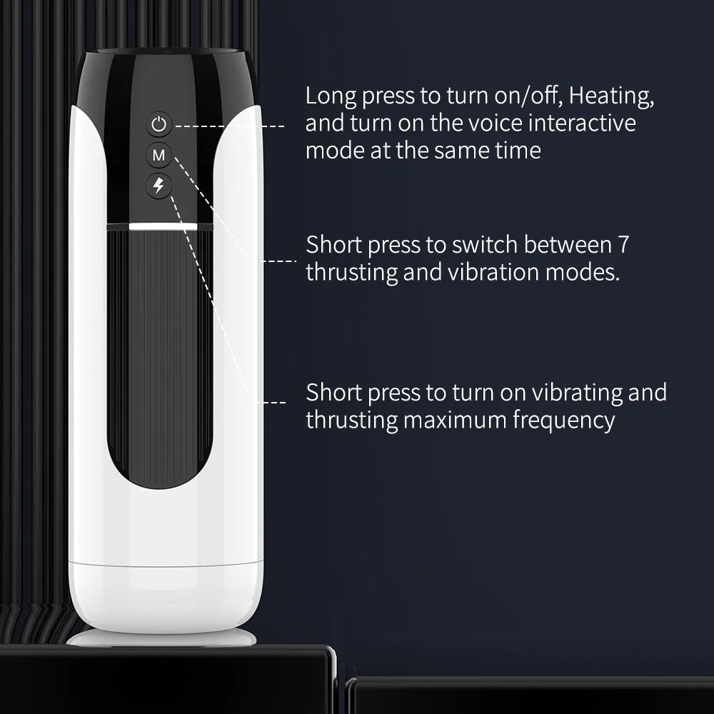 Blowjob Adult Stroker Male Masturbator - Automatic Thrusting Sucking Penis Masturbation Machine