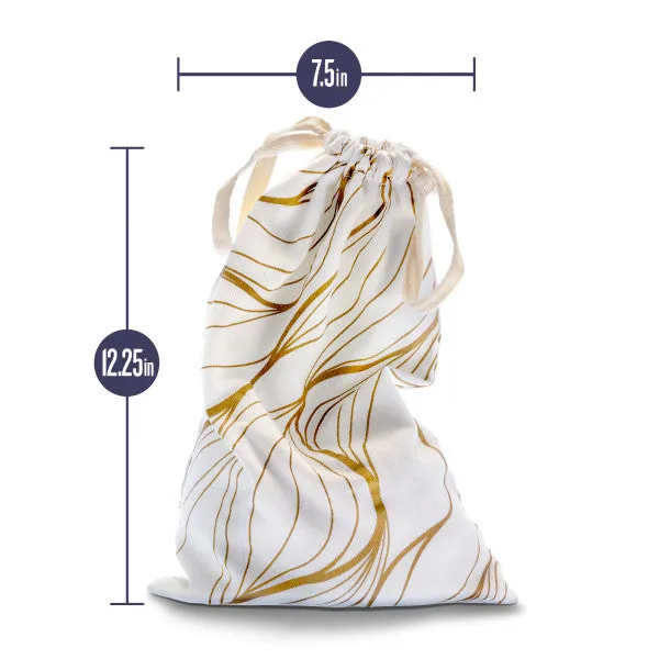 Blush Embrace White & Gold Sex Toy Storage Bag