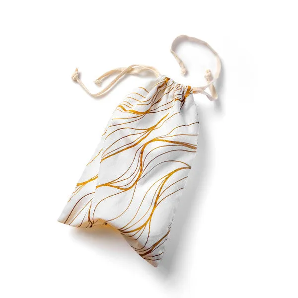 Blush Embrace White & Gold Sex Toy Storage Bag