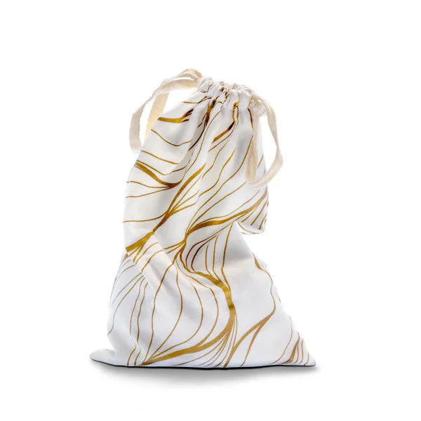 Blush Embrace White & Gold Sex Toy Storage Bag