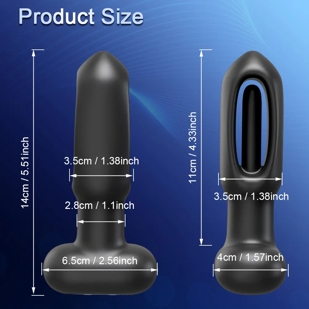 Booty Flicker Silent Vibrating Butt Plug | Unisex | Flapping Stimulation