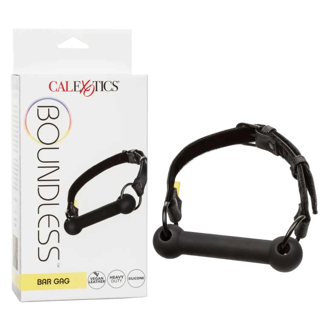 Boundless Black Silicone Bar Gag