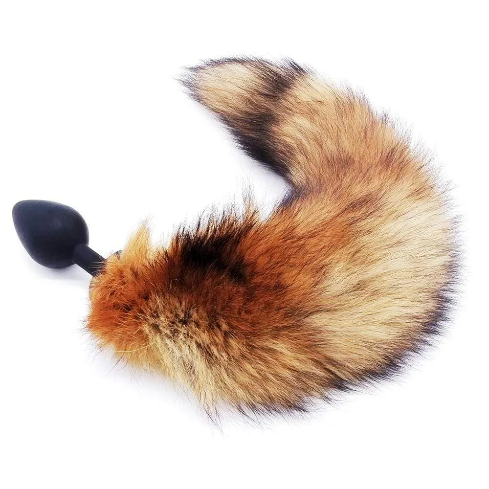 Brown Cat Tail TPE Plug
