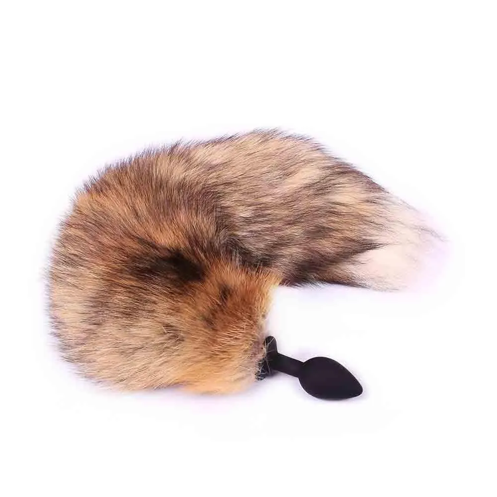 Brown Cat Tail TPE Plug