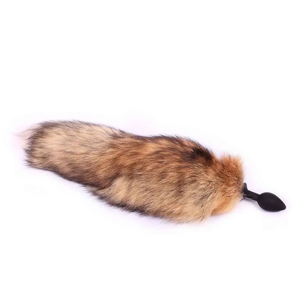 Brown Cat Tail TPE Plug
