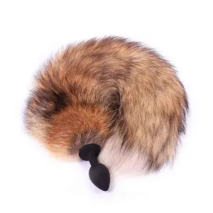 Brown Cat Tail TPE Plug