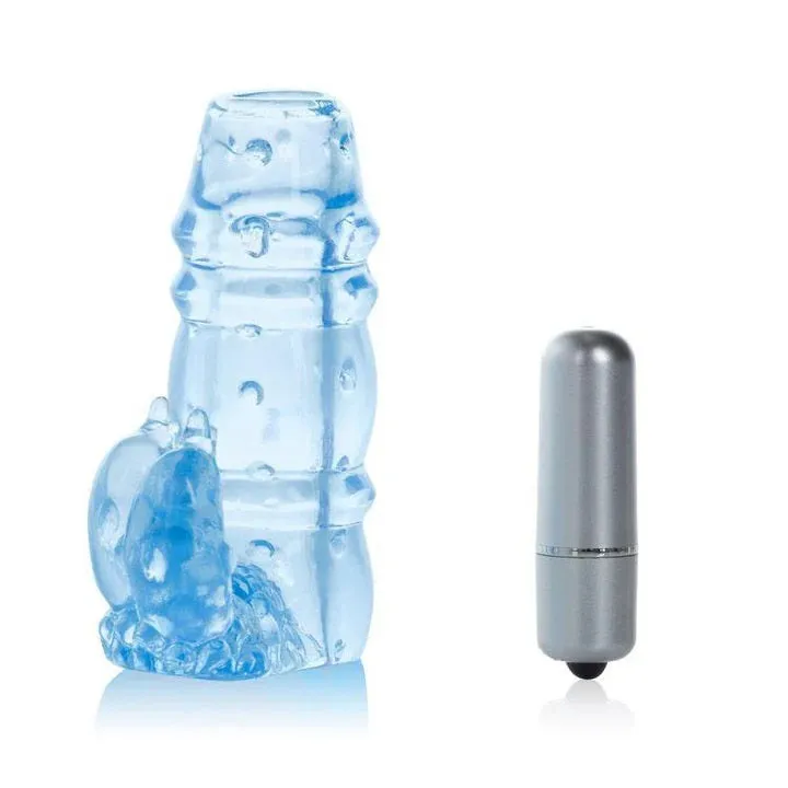 Calexotics 3 Way Double Dolphin Vibrating Penis Sleeve | 3 Speeds | Waterproof