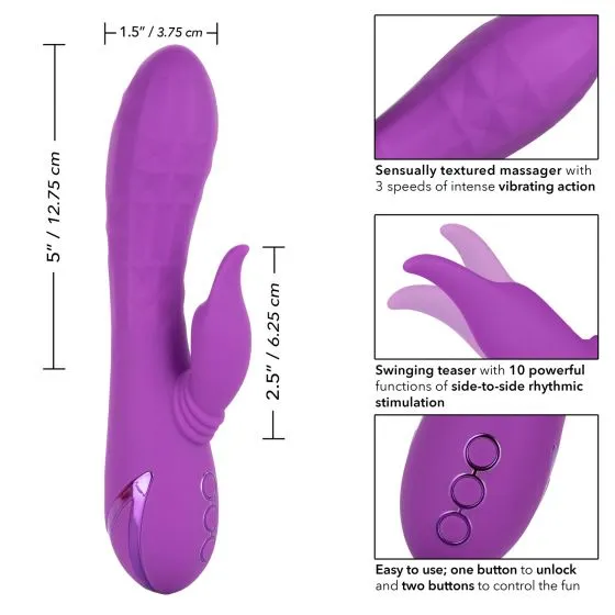 California Dreaming Valley Vamp Rabbit Vibrator with Swinging Teaser